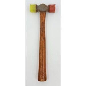 Craftsman 12 oz Dual Head Soft Face‎ Hammer Item Wood Handle No. 38292 13" Vtg